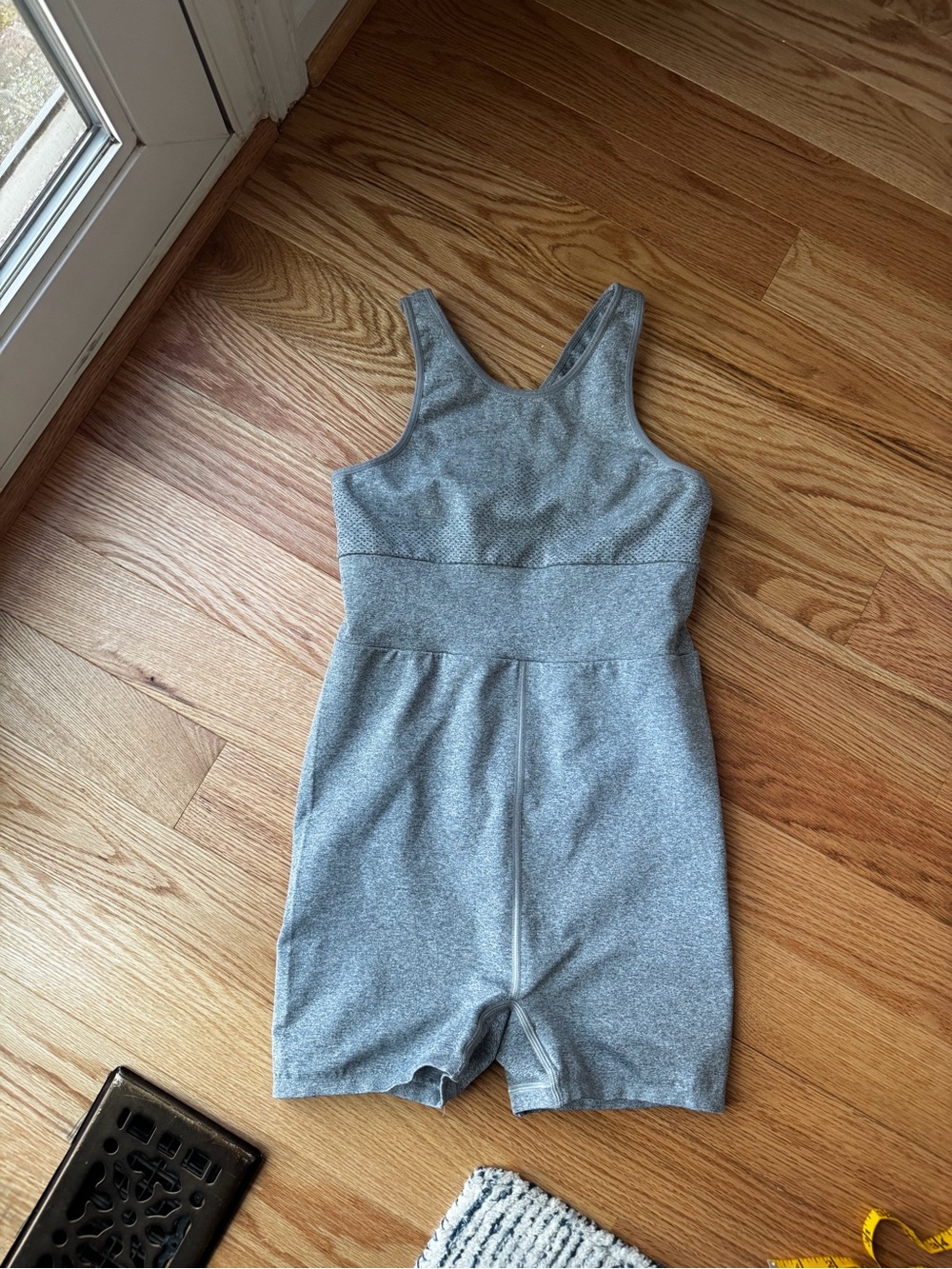 Free People Movement Every Single Time Runsie Gray Romper M/L - Picture 4 of 11